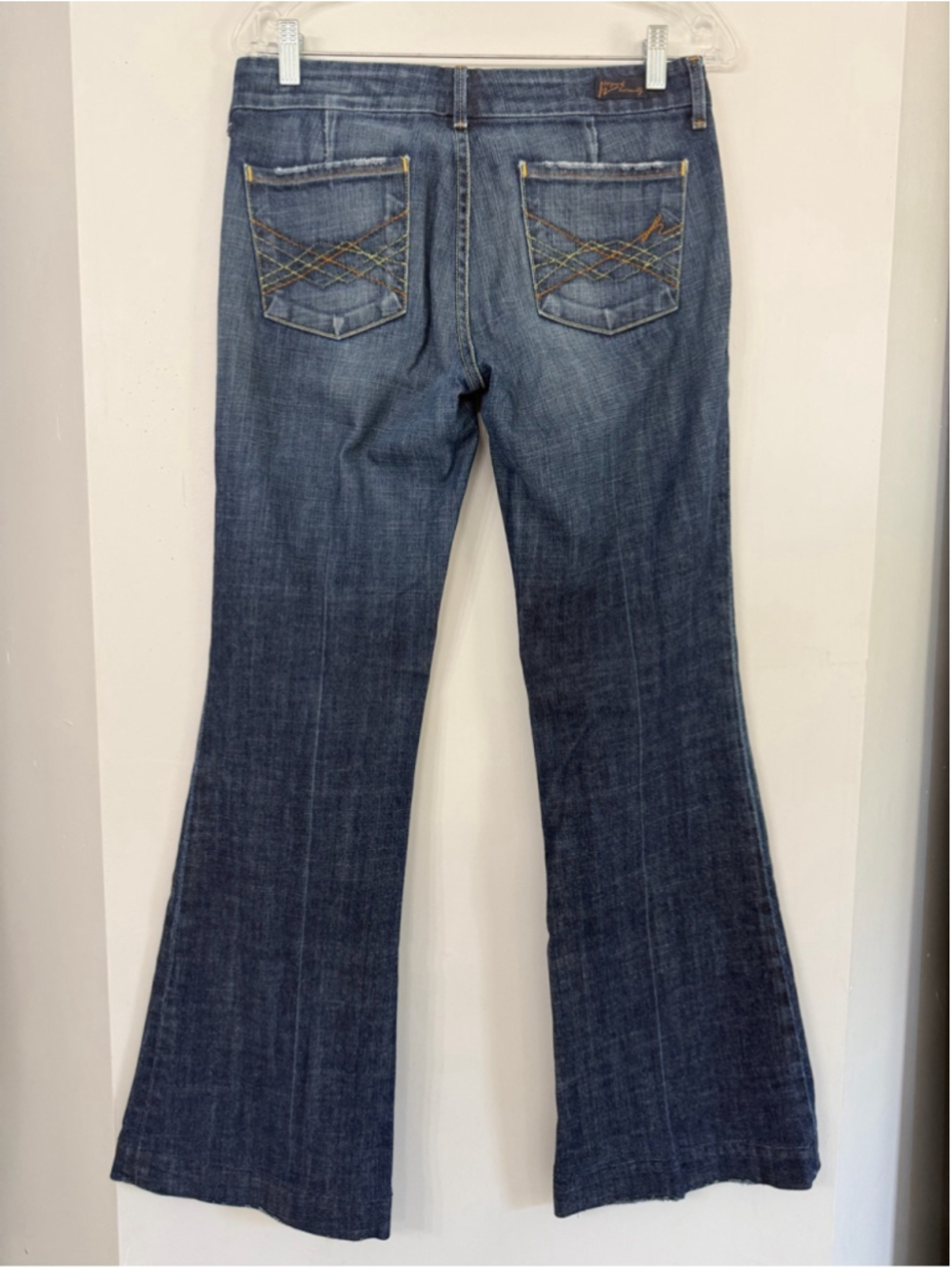 Citizens of Humanity Women’s 29 Kate Low Waist Full Leg Stretch flare jeans dark - Picture 9 of 13